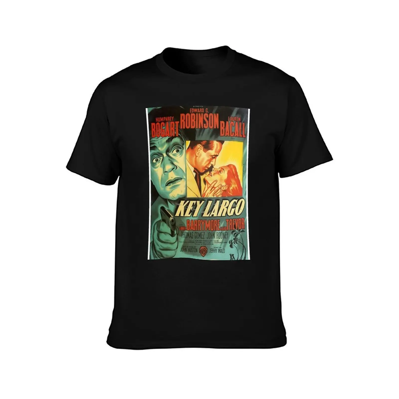 Key Largo - vintage movie poster (Humphrey Bogart, Lauren Bacall, Edward G Robinson) T-Shirt