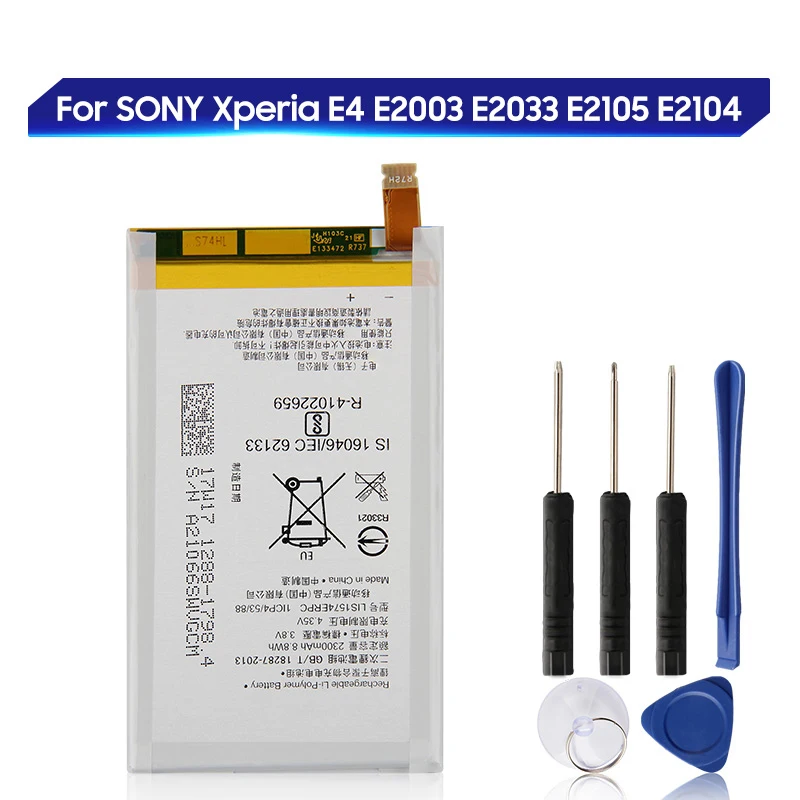 Replacement Battery For SONY Xperia E4 E2003 E2033 E2105 E2104 E2115 LIS1574ERPC Rechargeable Phone Battery 2300mAh