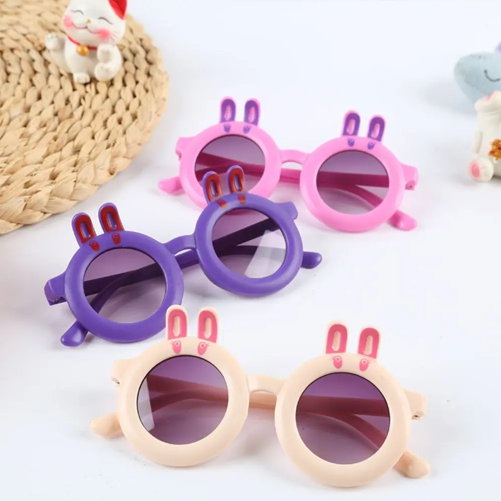 New Cute Sunglasses Cartoon Rabbit Outdoor Eyewear Anti-reflective Lightweight Sun Glasses for Children