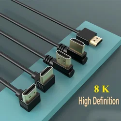 90 Graden Hdmi 2.1 Kabel-Grafeen Verbeterd Voor Ruimtebesparende Installaties | 8K, 3d En Hoge Verversingssnelheid Aux Kabel Hdmi-Kabel