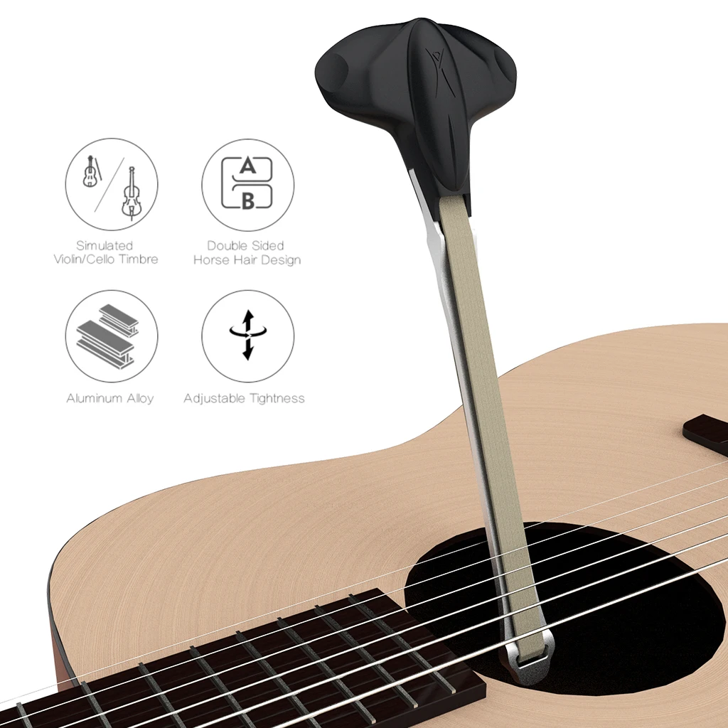 

Acoustic Guitar Bow Built-in Picks Side Wing Comfortable Handle Smart Gitar Guitarra G-Bow For Guitar Players