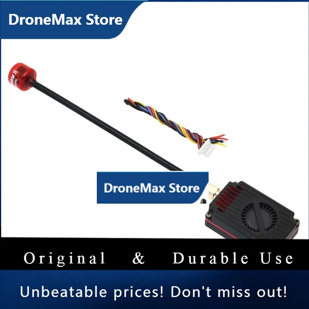 DroMaRush 5.8G 4W 48CH VTX FPV VTX Image Transmission Adjustable 25mW 200mW 1600mW 4000mW With Antenna VTX For FPV Drone