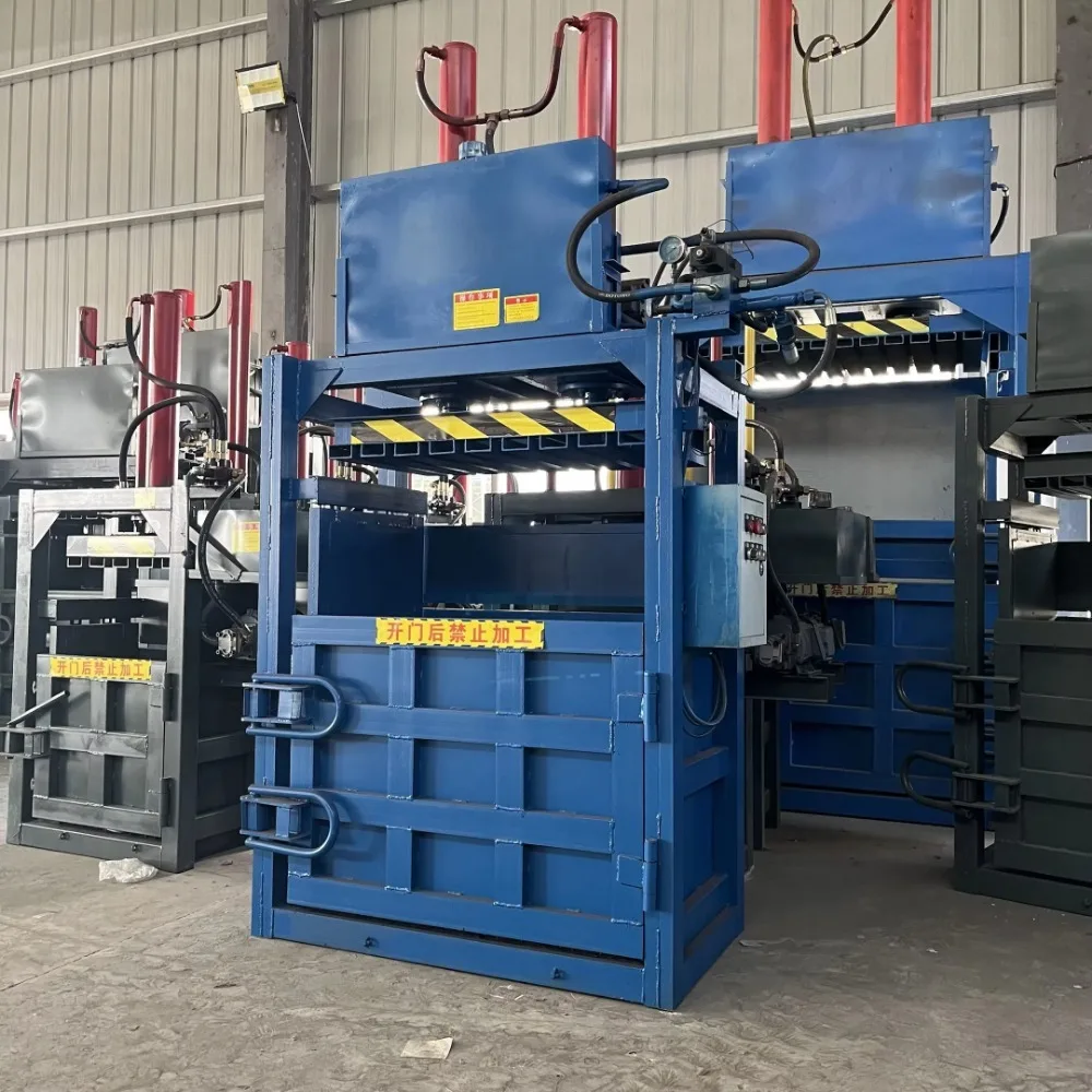 YUZHI Small Cheap Vertical Carton Baler Automatic Hydraulic Baler Plastic Bottle Baler