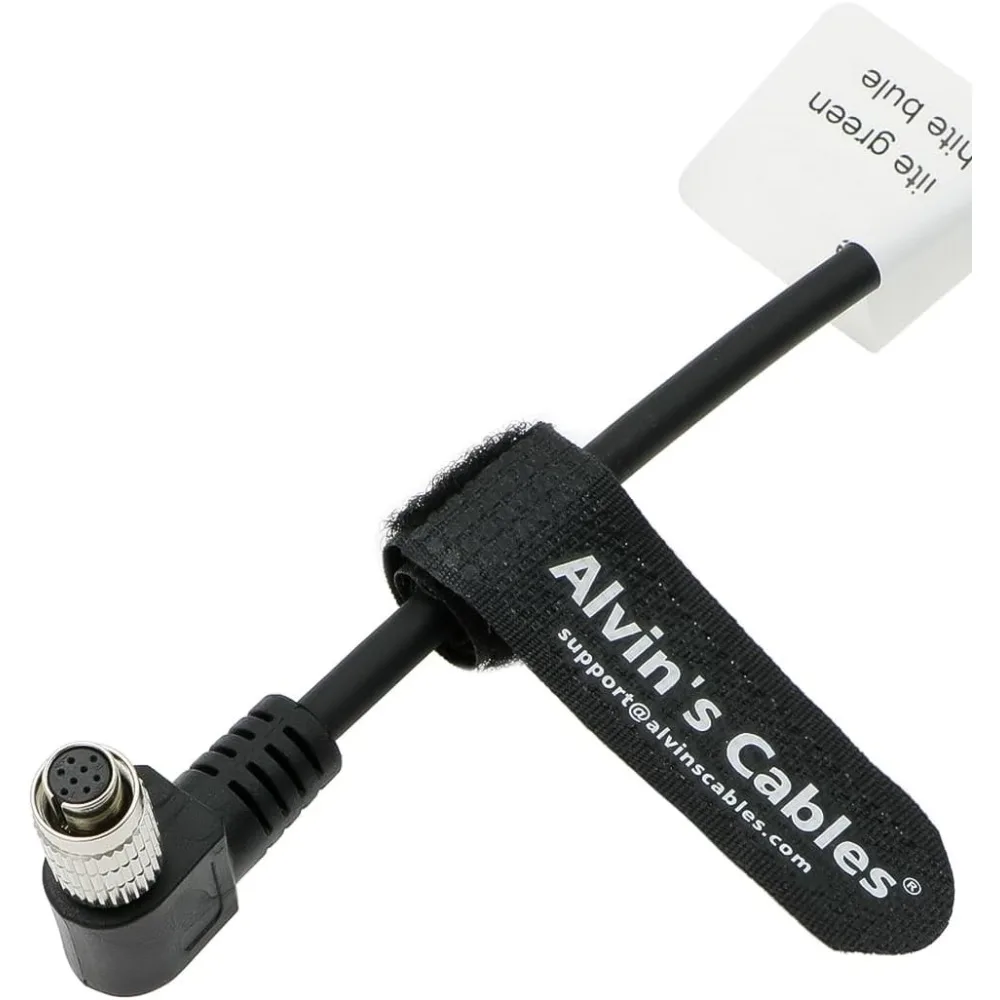 alvin's-cables-hr25-7tp-8s-hirose-8ピンメス型直角オープンエンド高フレックスケーブル（ids、allied-vision-gige、daheng用）