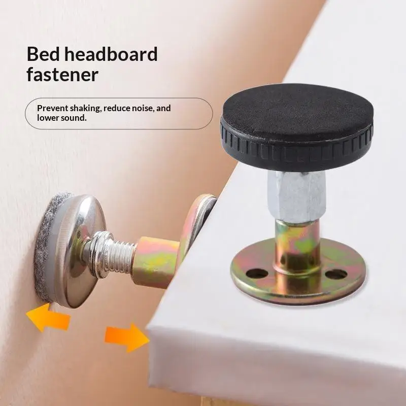 2pcs Self-adhesive Adjustable Thread Bed Frame Anti-Shake Tool Fixed Bed Anti-squeaking Telescopic Support Hardware Fasteners