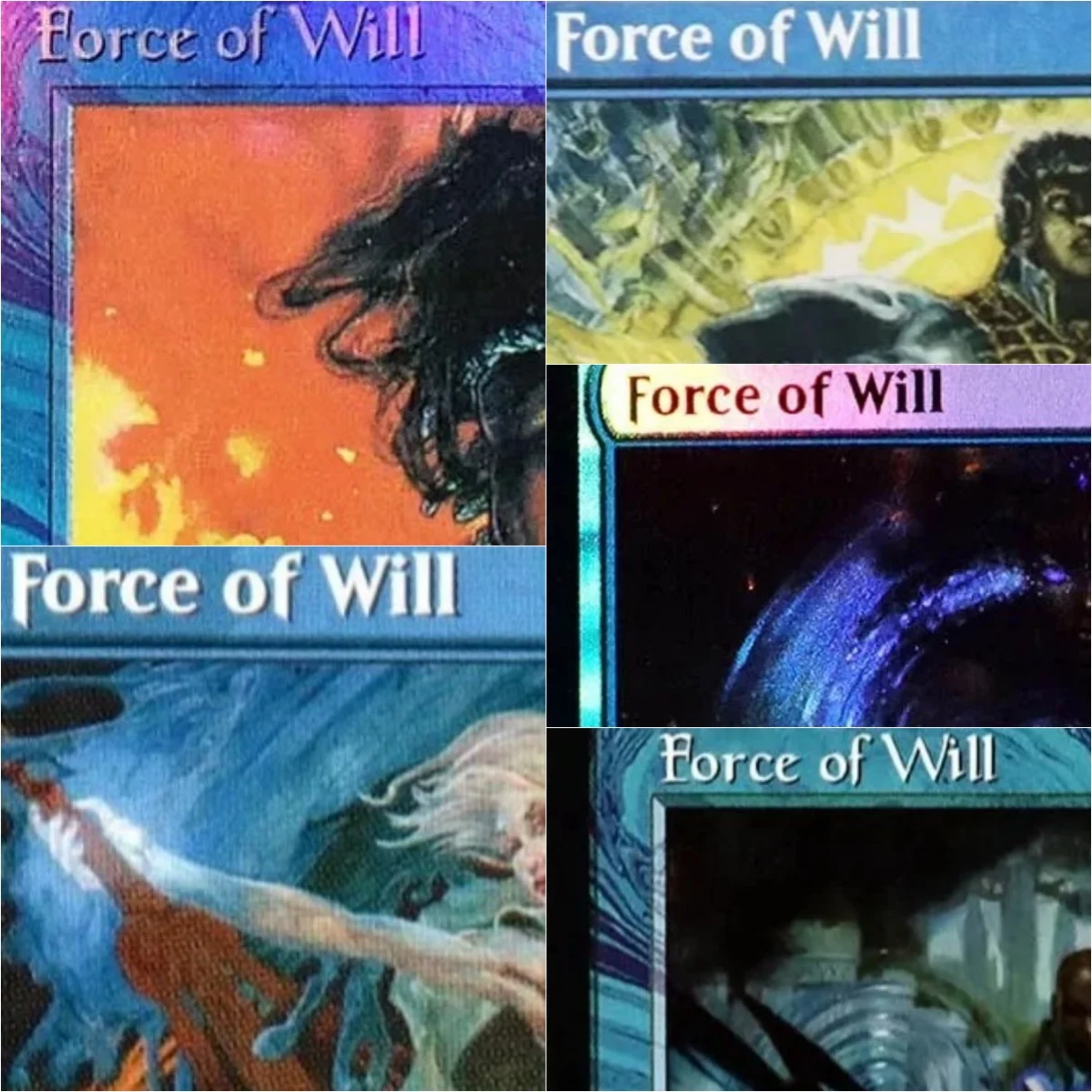 

"Force of Will" High Quality TCG Magical Proxy Black Proxy Playing Cards Gathering Board Game Deck Trading Cards