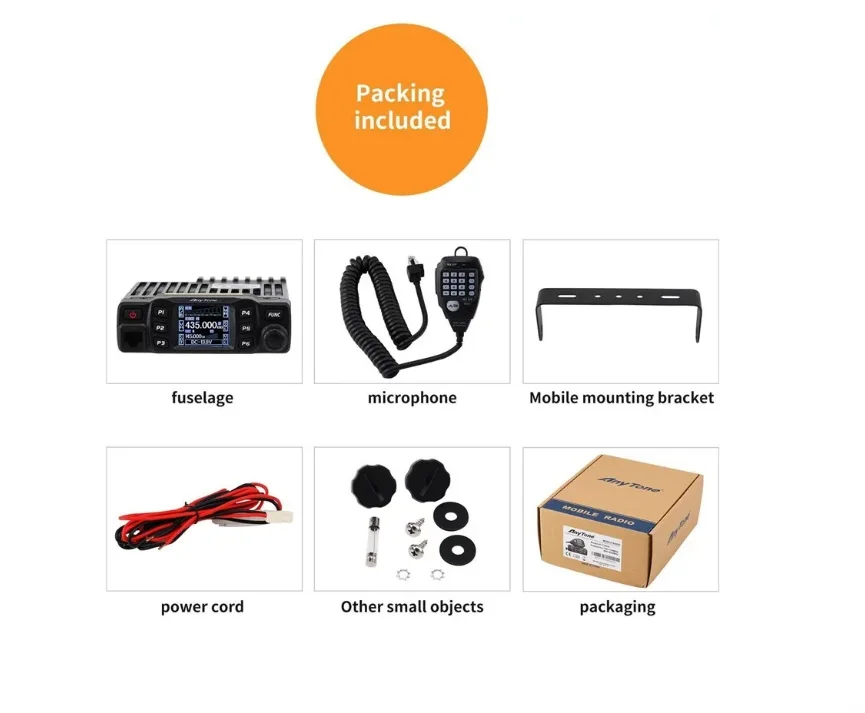 New AnyTone AT-778UV 25W Dual Band 136-174 & 400-480MHz Amateur Radio Walkie Talkie