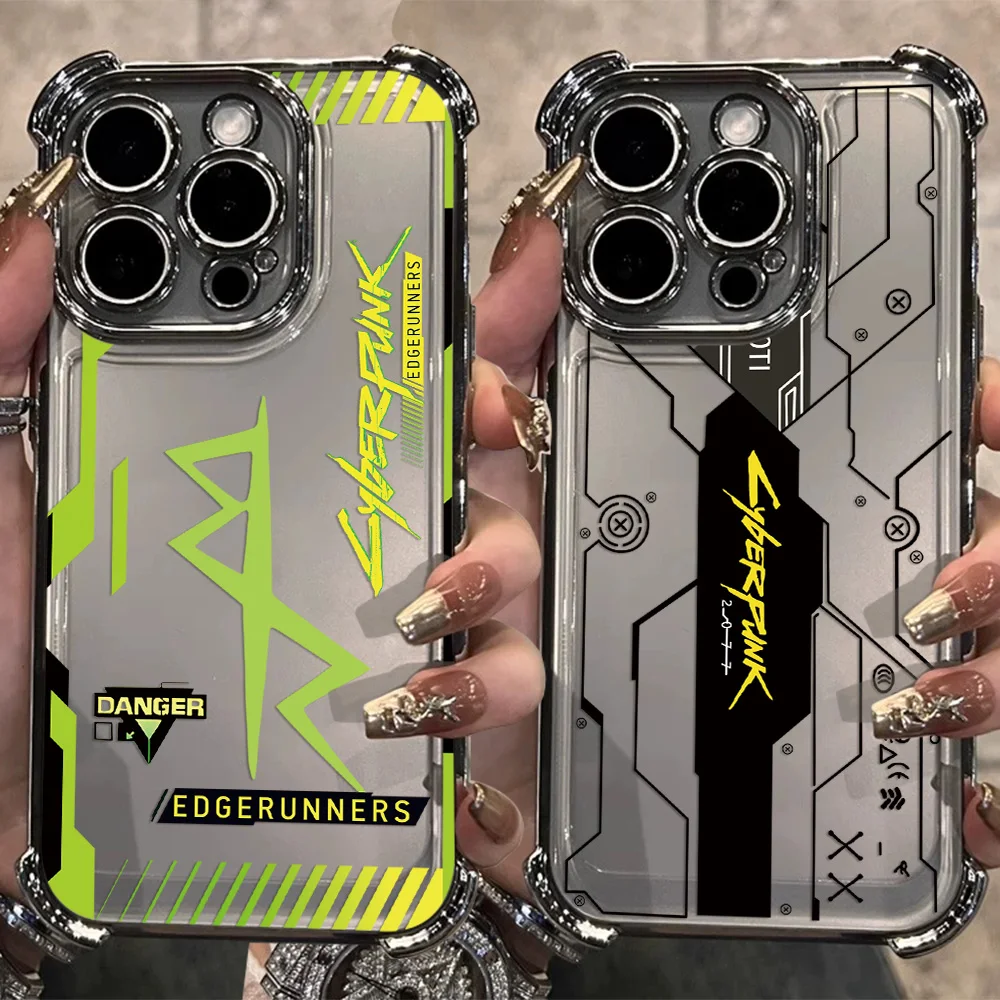 Чехол для телефона с покрытием C-Cyberpunks для iPhone 17 16e 16 15 14 13 12 11 Pro Max X XSMax 7 8 Mini Air Plus с защитой от падения Airbag Чехол для телефона с покрытием C-Cyberpunks для iPhone 17 16e 16 15 14 13 12 11 Pro Max X XSMax 7 8 Mini Air Plus с защитой от падения Airbag