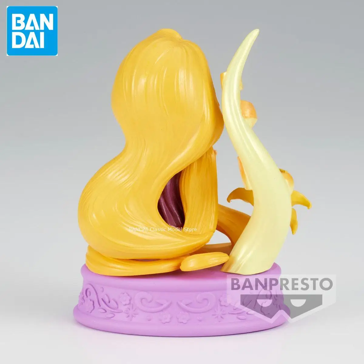 Genuine Official Original Banpresto Q Posket Stories Tangled Rapunzel Anime Genuine Collectible Boxed Model Decoration Dolls