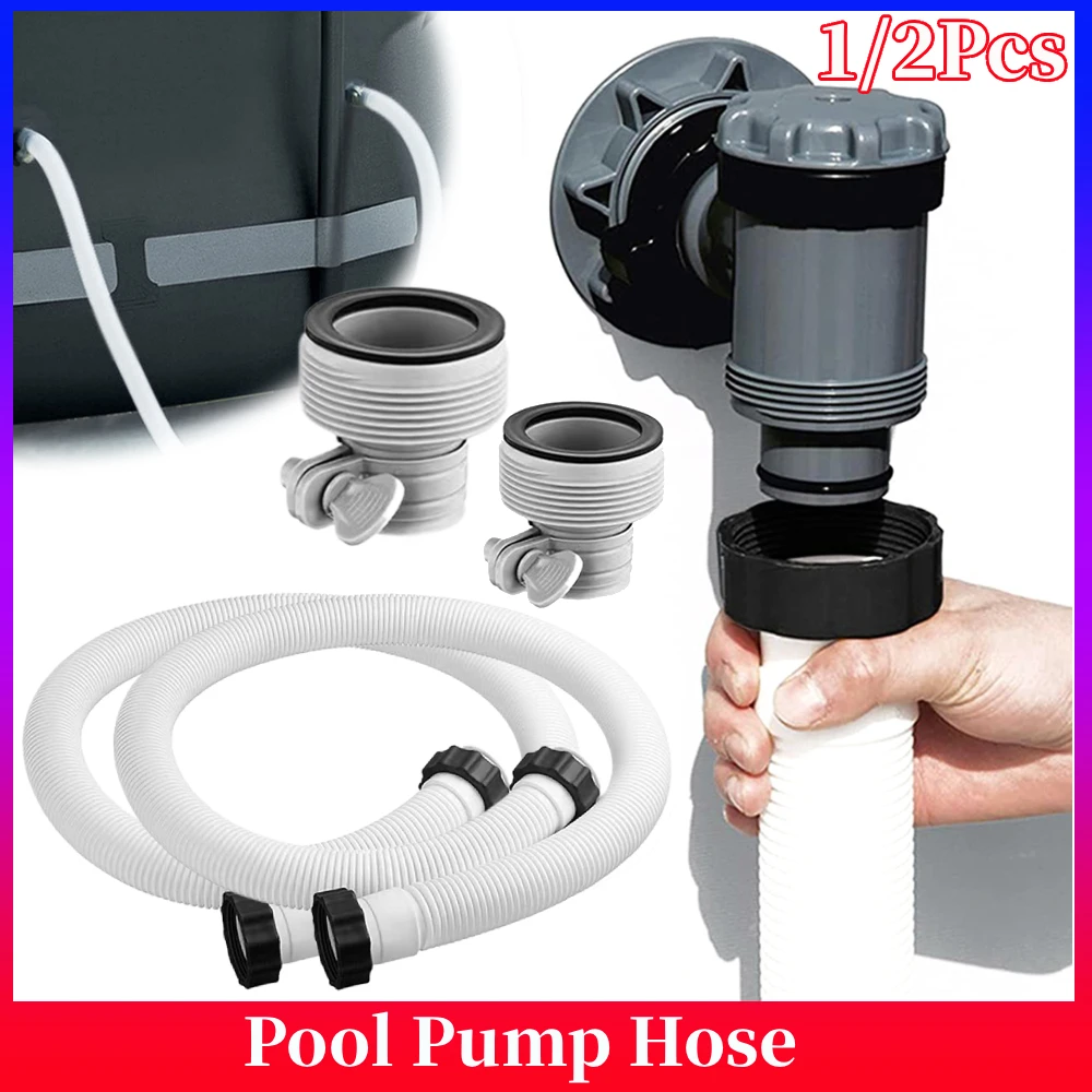 1.5in Dia Pool Pump Hose Pool Pump Replacement Hose Quick Connect Replacement Hoses Flexible Heavy Duty Pipe Parts Pool Accessor