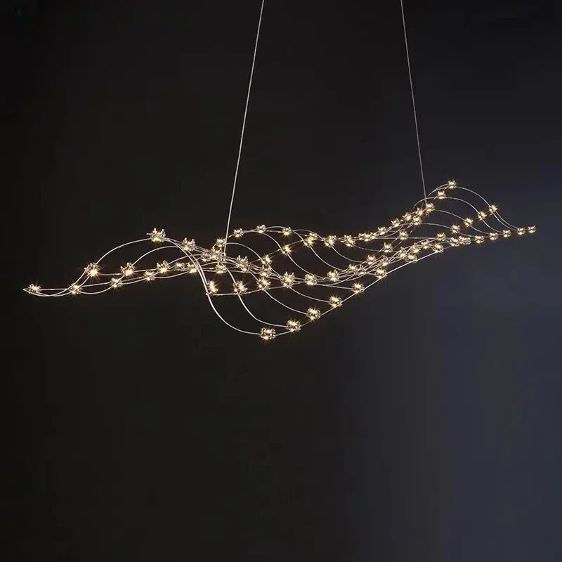 

Modern minimalist starry sky chandelier living room dining room firefly LED chandelier