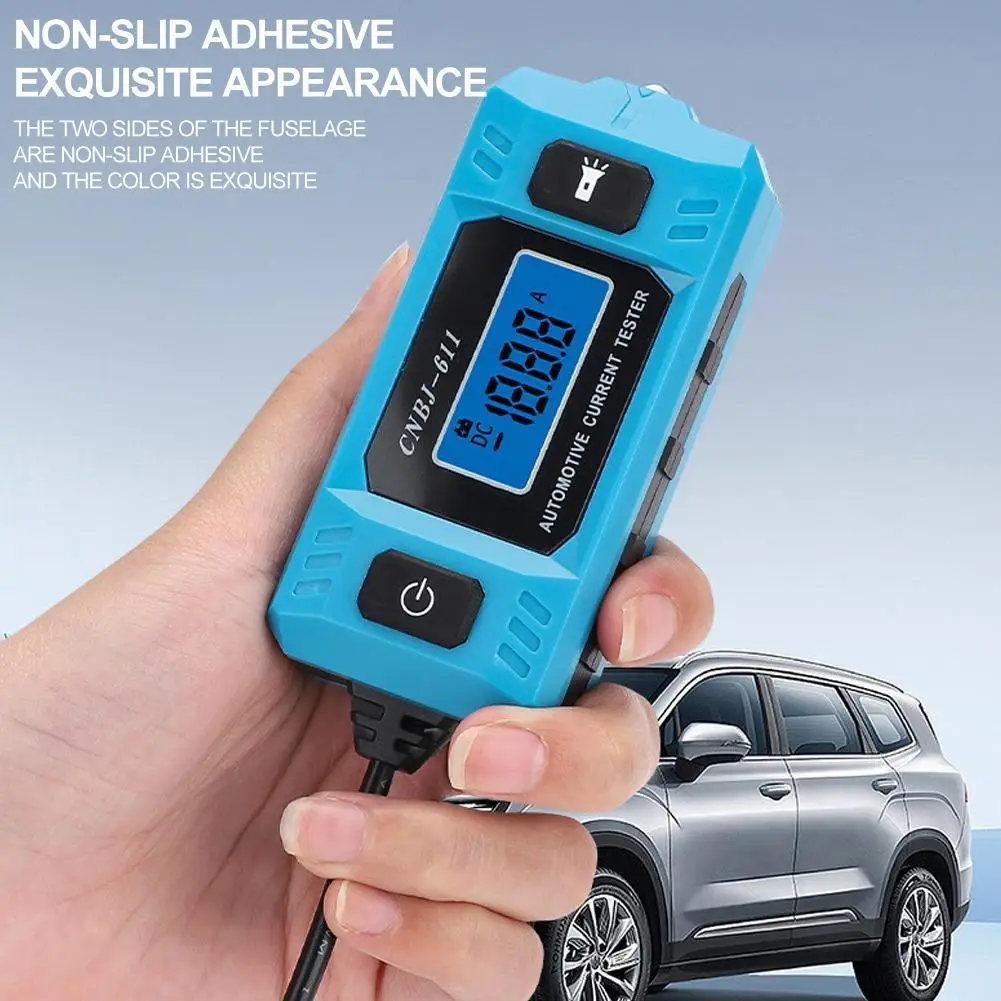 Automotive Circuit Fault Probe Tester, High-Precision Current Tester, Car Relay Fuse Checker, With LED Light & LCD Screen