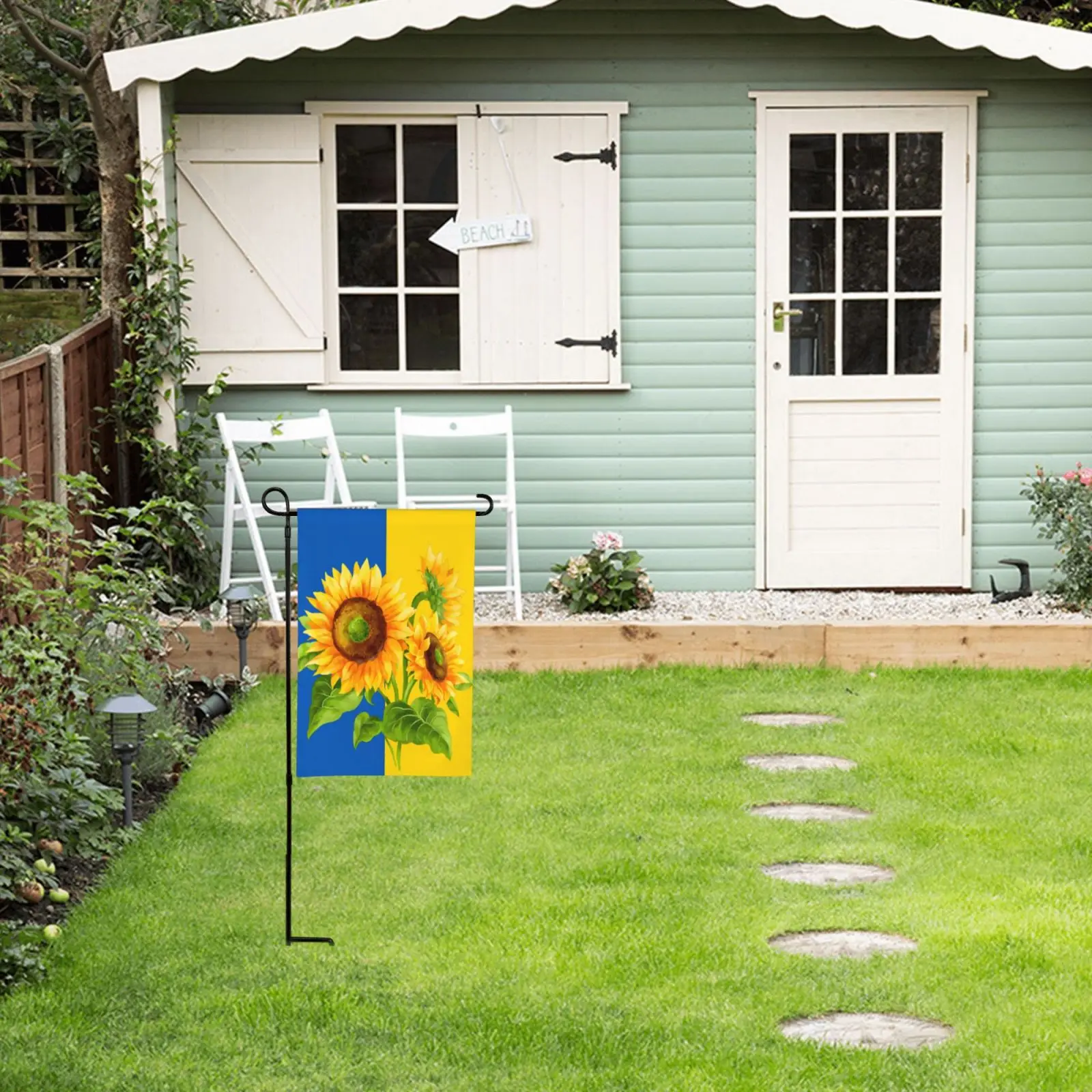 Sunflowers Garden Flags Outdoor Double-Sided Yard House Banner Decoration National Small