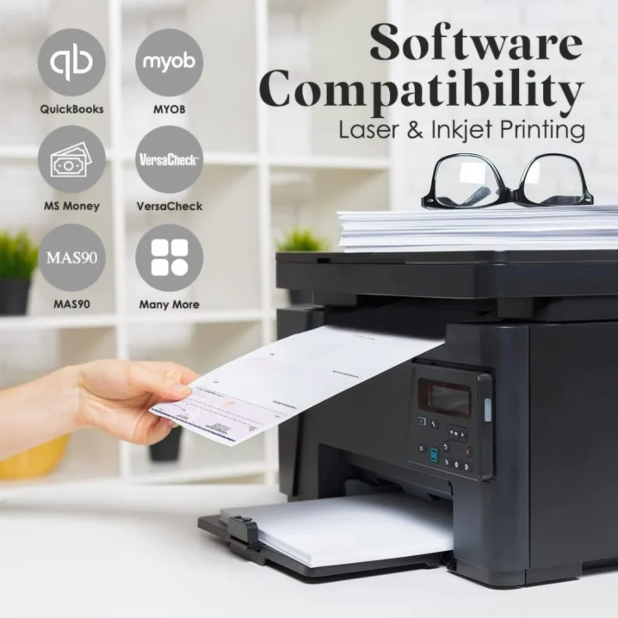 فحص كمبيوتر ABC متوافقة مع فحص الكتب السريعة على أعلى الكتان الأزرق 500 ورقة