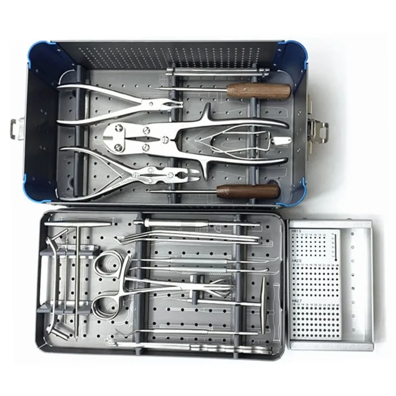 

Mini Fragment Instrument Kit Small Animal Fracture Installation Set Upper Limb Veterinary Orthopedic Instruments