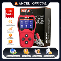 Ancel BA201 Car Battery Tester 12V 100 to 2000CCA 12 Volts Battery Tools for the Car Quick Cranking Charging Diagnostic Tester