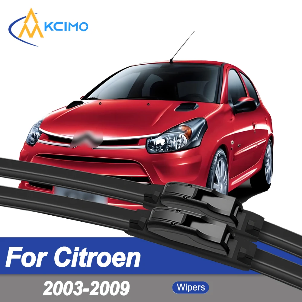 

Premium Rubber Durable Silent Windshield Wiper Blades 2pcs for Citroen C2 2003-2009