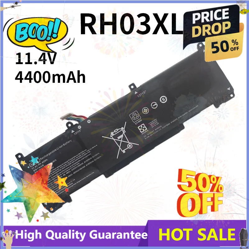 SWZY SWZY 11.4V 4400mAh RH03XL Laptop Battery For HP ProBook 430 440 450 630 640 G8 Series HSTNN-DB0B UB7X IB9P IB9Q OB1T M01524
