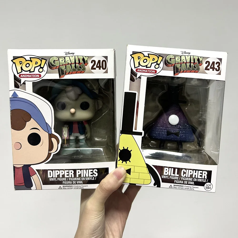 Funko Pop Animación Disney Gravity Falls Dipper Pines # 240 cifras de facturas # 243 figuras de acción de vinilo colección de juguetes muñecas decoración del hogar