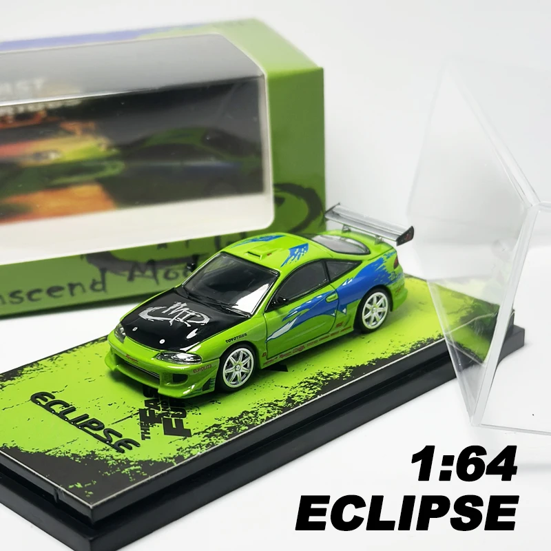 **In stock** Transcend model 1:64 Eclipse Green JDM modified car model Alloy car model