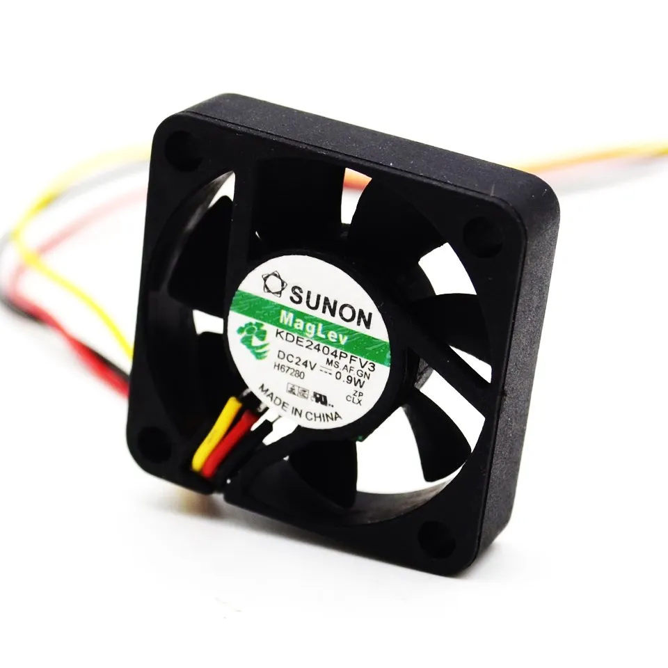 Ventilateur axial de refroidissement à roulement à huile pour Stalon, DC 24V, 0.9W, 4010, 40x40x10mm, 40mm, KDE2404PFV3