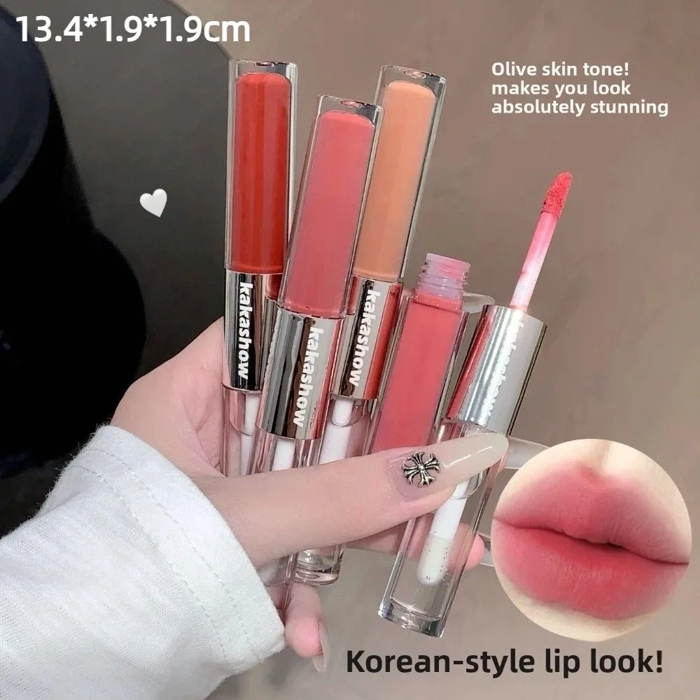 Lucidalabbra Sexy Water Crystal a Doppia Punta, Effetto Dewy Lucido, Non Appiccicoso, Rossetto Liquido Opaco a Lunga Durata, Beauty