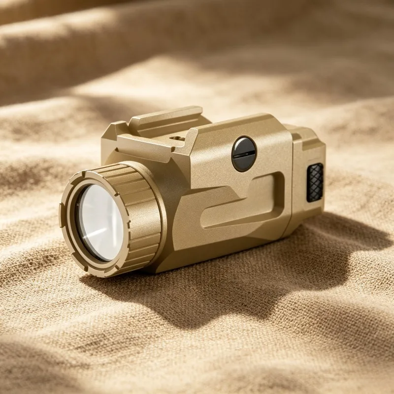 800LM Super Bright LED Flashlight Torch Light USB Rechargeable 20MM Rail Quick Release Snap‑on Bracket