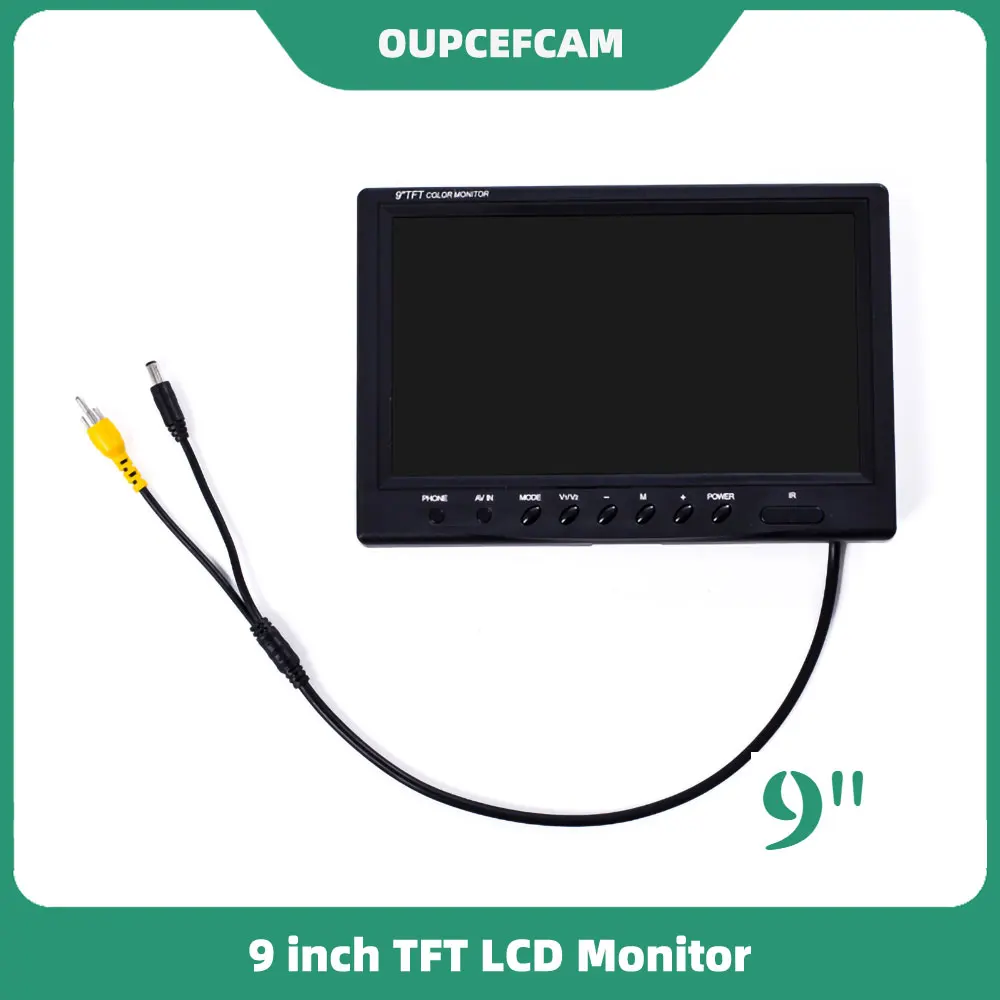 9inch TFT LCD Monitor Display Fit Underwater Camera Industrial Endoscope WP90 WP91 WP90 WP96 Series