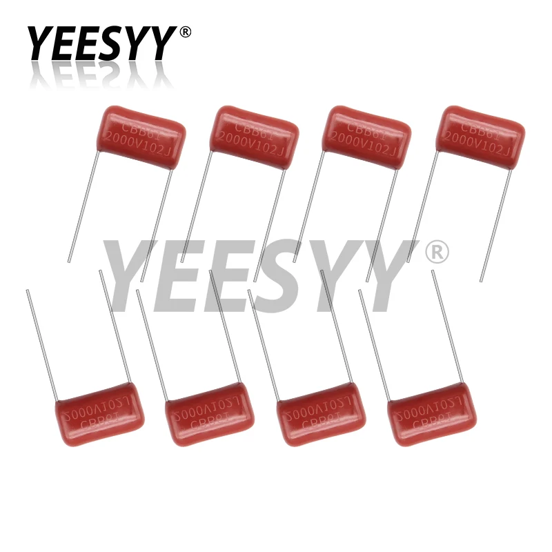 10pcs Metallized Polypropylene Film Capacitor 2000V 102 104 473 1NF 22NF 100NF 0.1UF 2000V 104J 102J 223J 473J 2KV CBB Capacitor