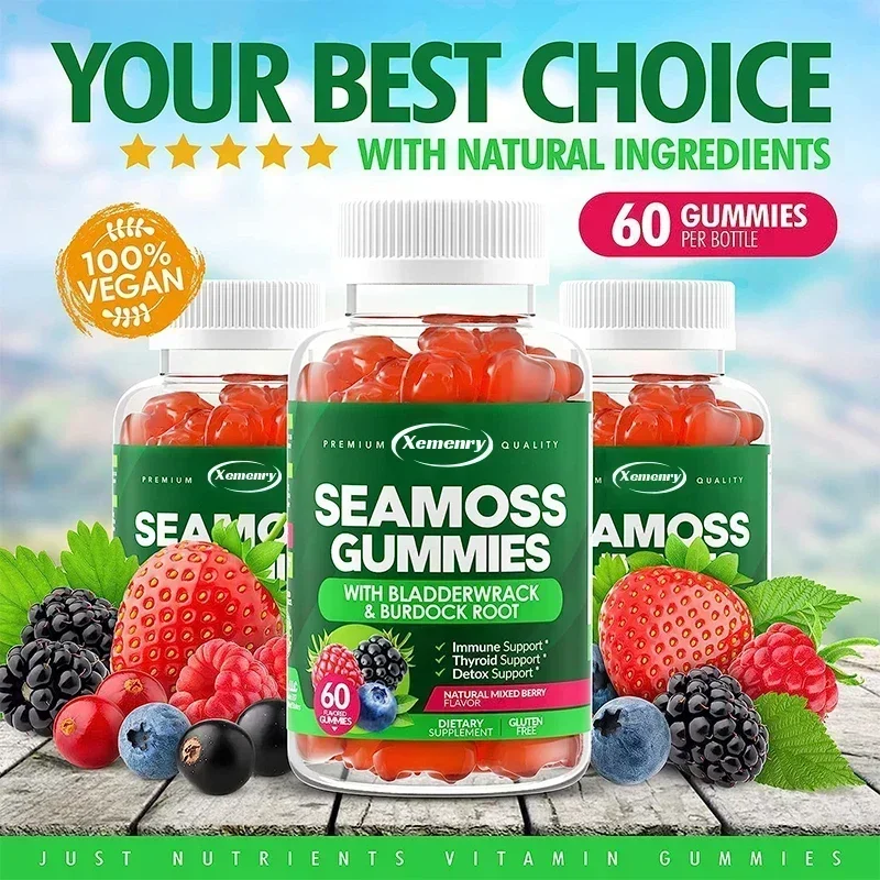 SEAMOSS - Contains Burdock Root and Bladderwrack Seaweed To Enhance Intestinal Health and Immunity Supplement