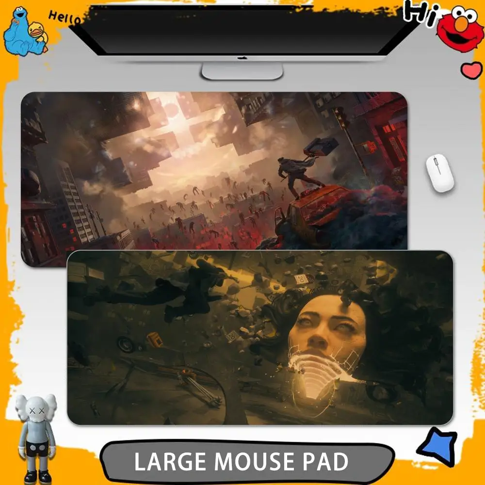 Control Resonant Mouse Pads Gamer Keyboard Mat Pads Gaming Desk Protector Laptops Large Mousepad Cartoon Deskmat