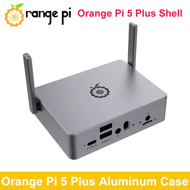 caixa de aluminio orange pi plus liga metalica gabinete de resfriamento passivo com antena 01