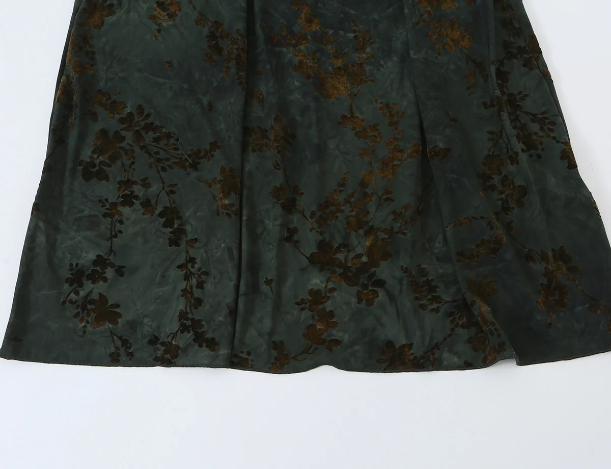 Sexy Rückenfreie Damenkleider mit Halskragen, Modische Ärmellose Bedruckte Kleider, Elegante Schicke Sommer-Bürokleider – Detail 9