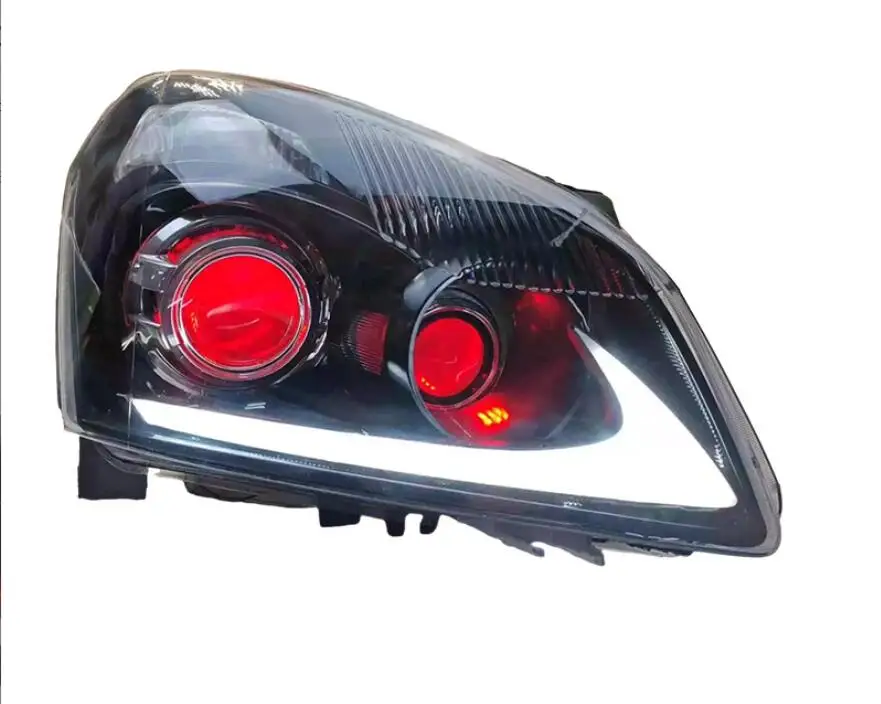 car bupmer head light for Nissan Qashqai headlight LED 2008~2012y car accessories DRL fog for Nissan Qashqai headlamp