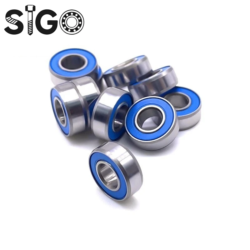 

10PCS MR115RS 5x11x4 Mm Bearing ABEC-7 Miniature MR115-2RS Ball Bearings Blue Sealed MR115 2RS Bearing