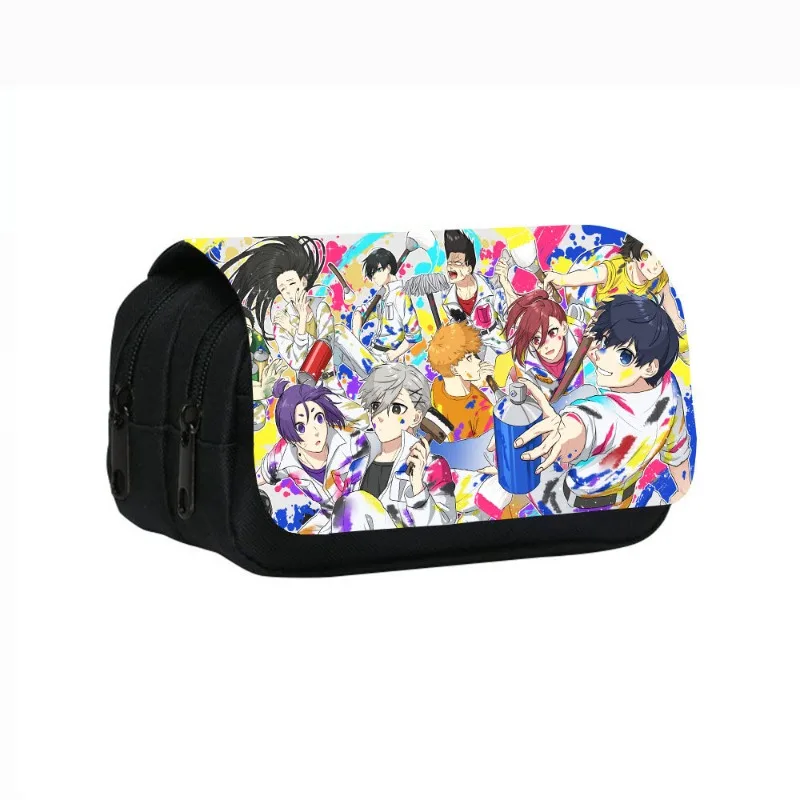 Blue Lock Isagi Yoichi Nagi Seishiro Anime Stampa Borsa per matite di grande capacità Borsa per cancelleria per studenti Regalo di compleanno