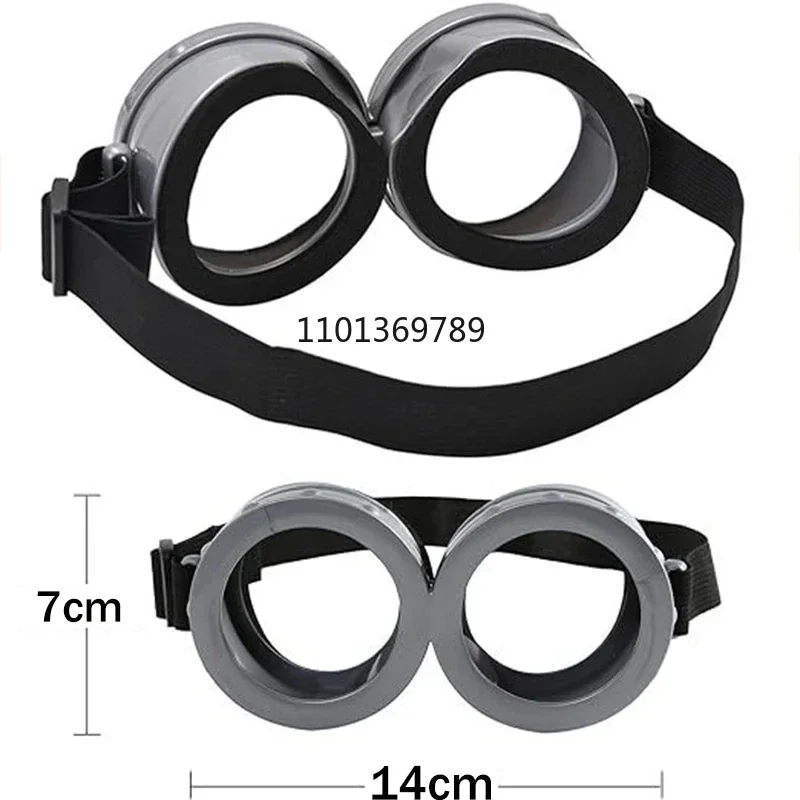 disfraz Anime Minions Cosplay Costume Yellow Beanie Stretchy Gloves Steampunk Goggles Halloween Party Costumes for Adult