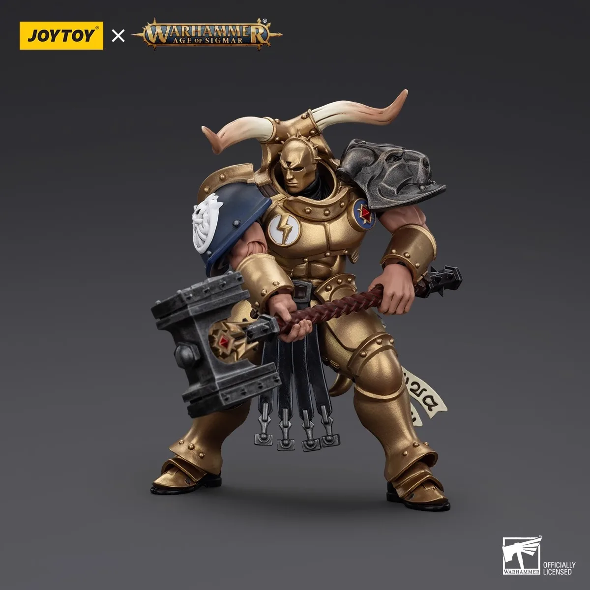Joytoy Warhammer 1/18 Figurki Akcji Stormcast Eternals The Blacktalons Rostus Oxenhammer Model Zabawka Chłopięca Prezent 9,5 cm
