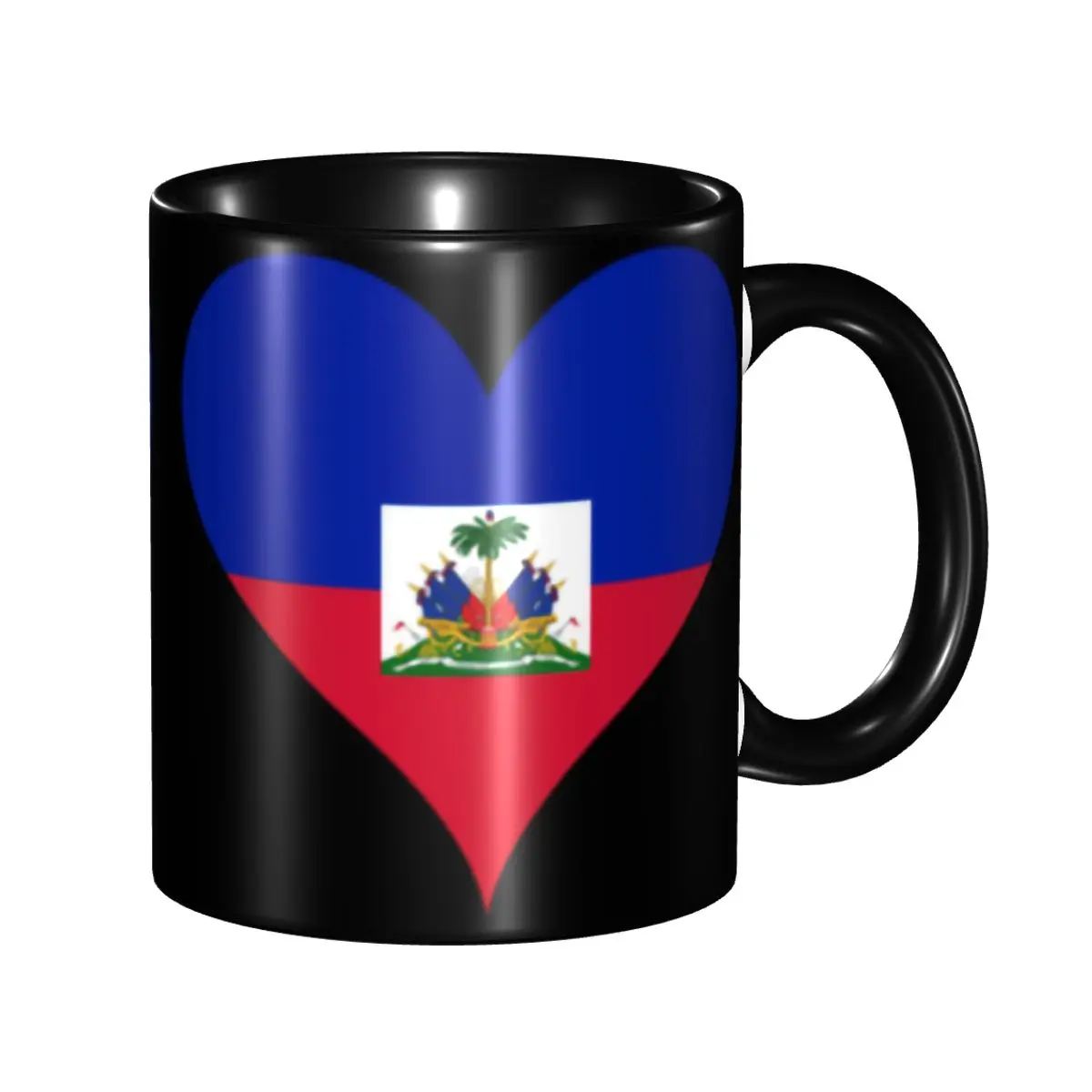 Kaffeetassen mit Flagge von Haiti, DIY-Keramiktasse, kreatives Geschenk