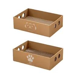 Cat Scratcher Pad Cat Training Toy Pet Supplies Cat Scratching Cardboard Cat Scratcher Bed for Indoor Cats Cats to Grind Paws