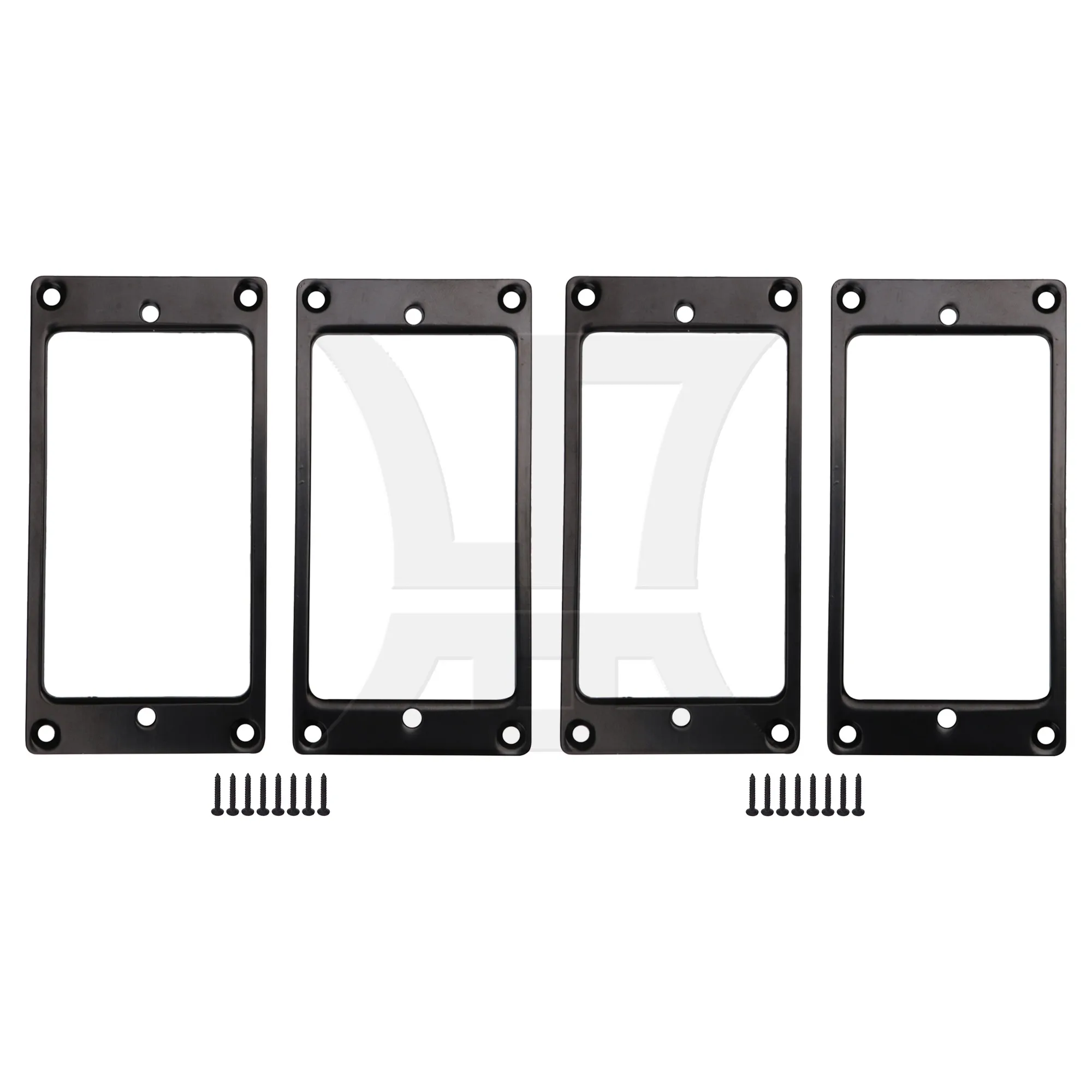 

Yibuy 4 Pcs Black PAIR Flat FRAME FOR 91x 45 x 2mm GUITAR PICKUP