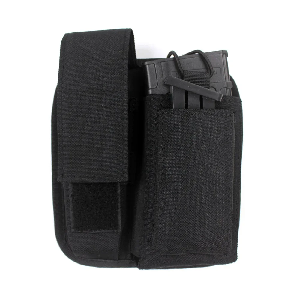 

Tactical 5.56 M4 Double Rifle Magazine Pouch Molle 9mm Pistol Mag Holder Airsoft Hunting Accessaries Bag EDC Pouches