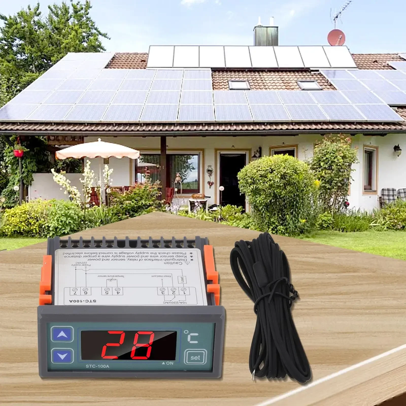 

Refrigeration Temperature Controller Microcomputer Thermostat with Adjustable Temperature Settings Alarm Feature