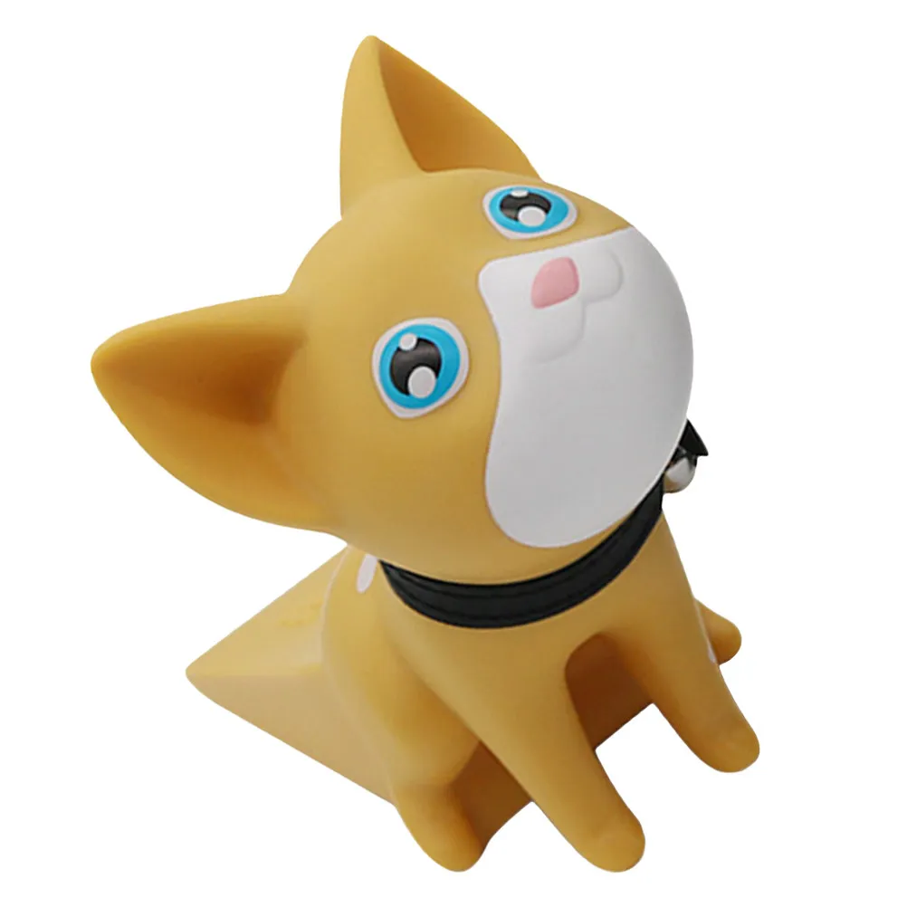 かわいい動物のゴム製ストッパー床置き重み付きホルダー大型ストッパー白猫装飾ドアストッパーホームオフィス商業用
