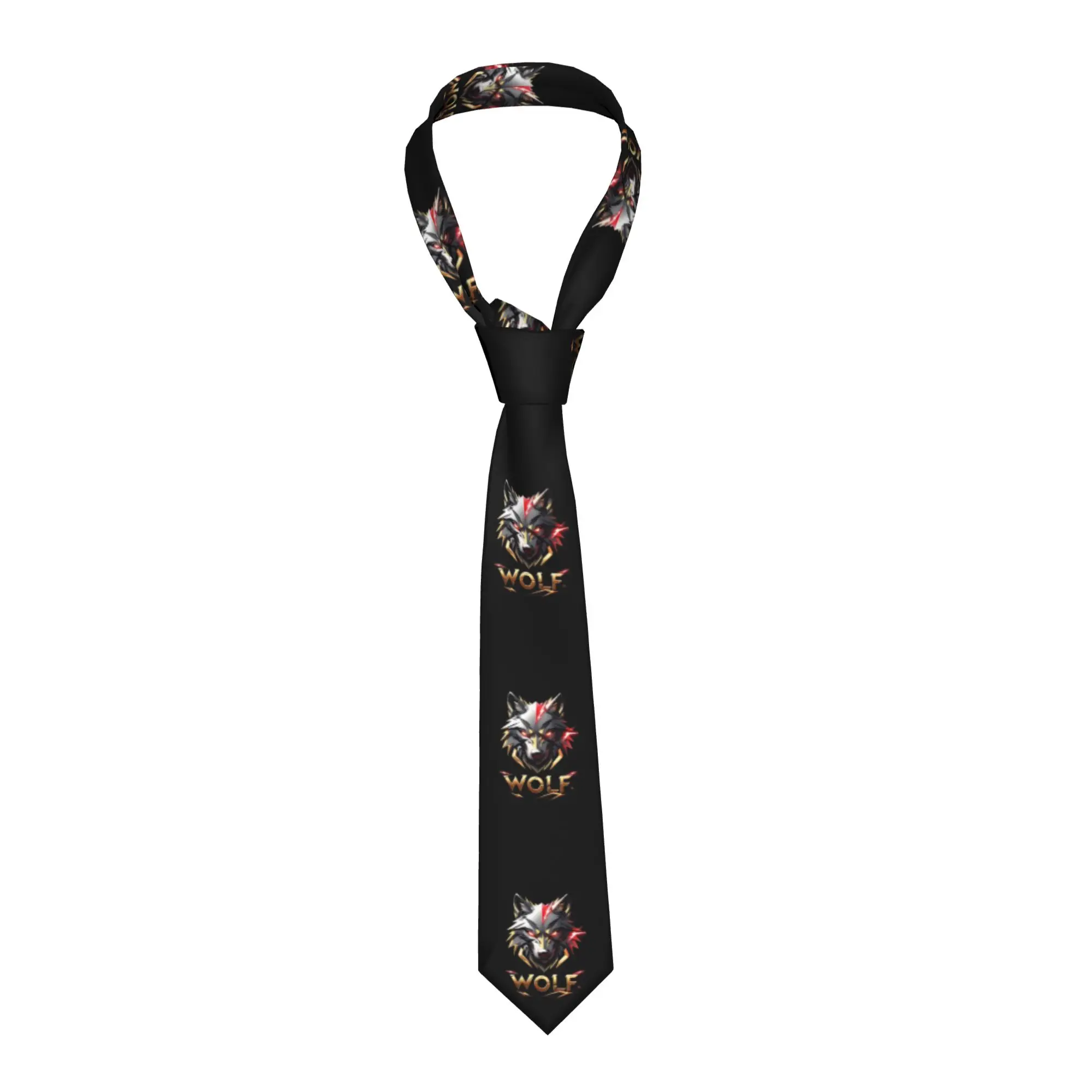 gravata-formal-com-estampa-de-lobo-para-homens-de-negocios