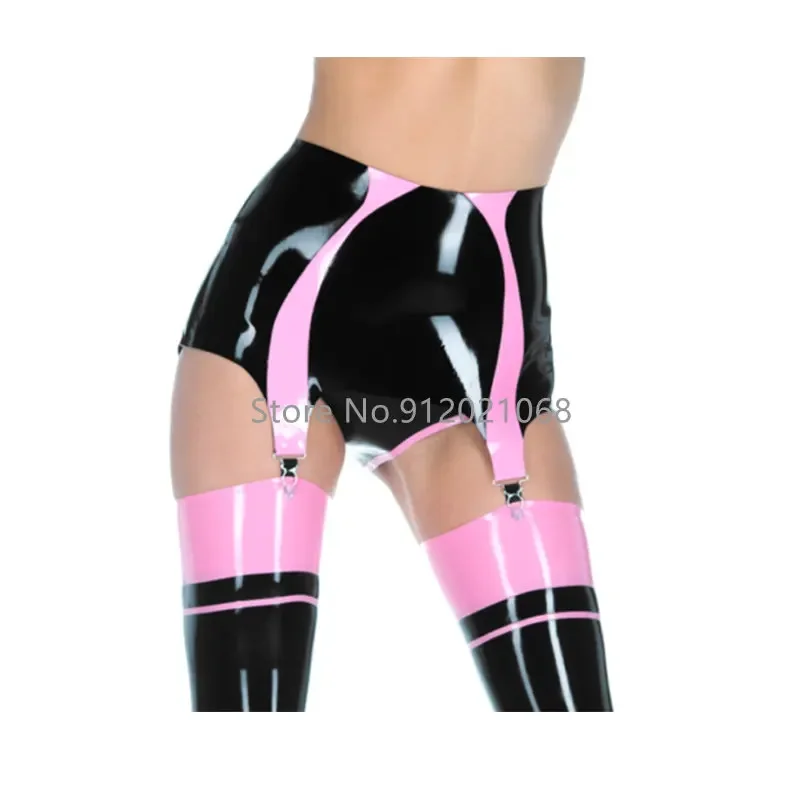 Handmade Latex Garter Gummi Rubber Suspender Clubwear Sexy Width Trims Hot Customize .4mm (no shorts)