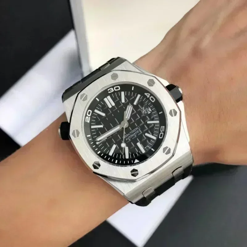 2025 امنح صندوق هدايا جميل سلسلة Hot Offshore Royal Oak حركة ميكانيكية أوتوماتيكية بالكامل للرجال فاخرة ومتميزة