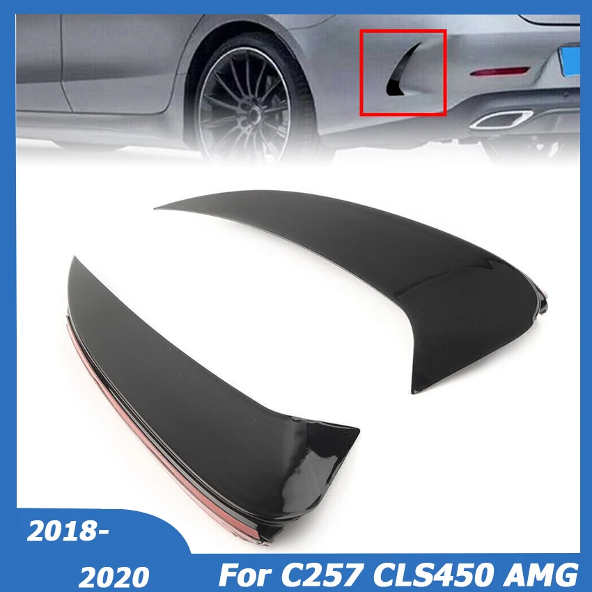 

Rear Bumper Splitters Canards Fins Frame Trim Sticker For Mercedes Benz C257 CLS Class CLS350 CLS450 2018-2020 Car Accessories