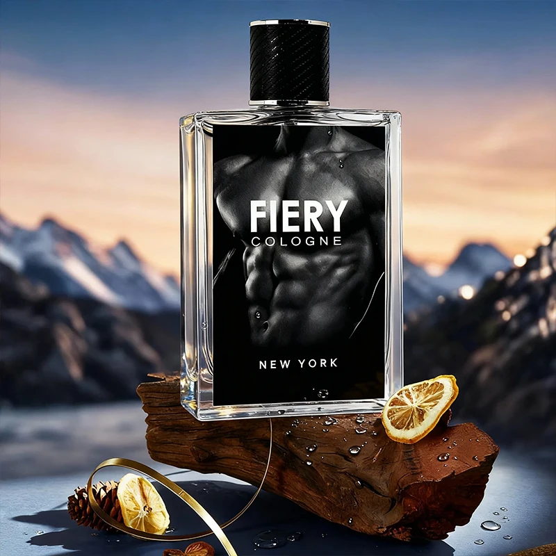 

DARK NOIR 3.4fl Oz Men's Eau De Long-Lasting Scent, with Fir, Orange and Cardamom,, Christmas and Other Holiday Gifts