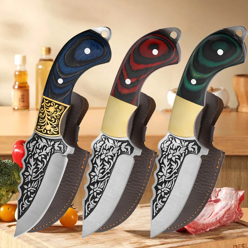 

Thickened Steel Small Butcher Knife Kitchen Meat Fish Cutting Boning Knife Cleaver High Hardness Razor Sharp Paring Knife